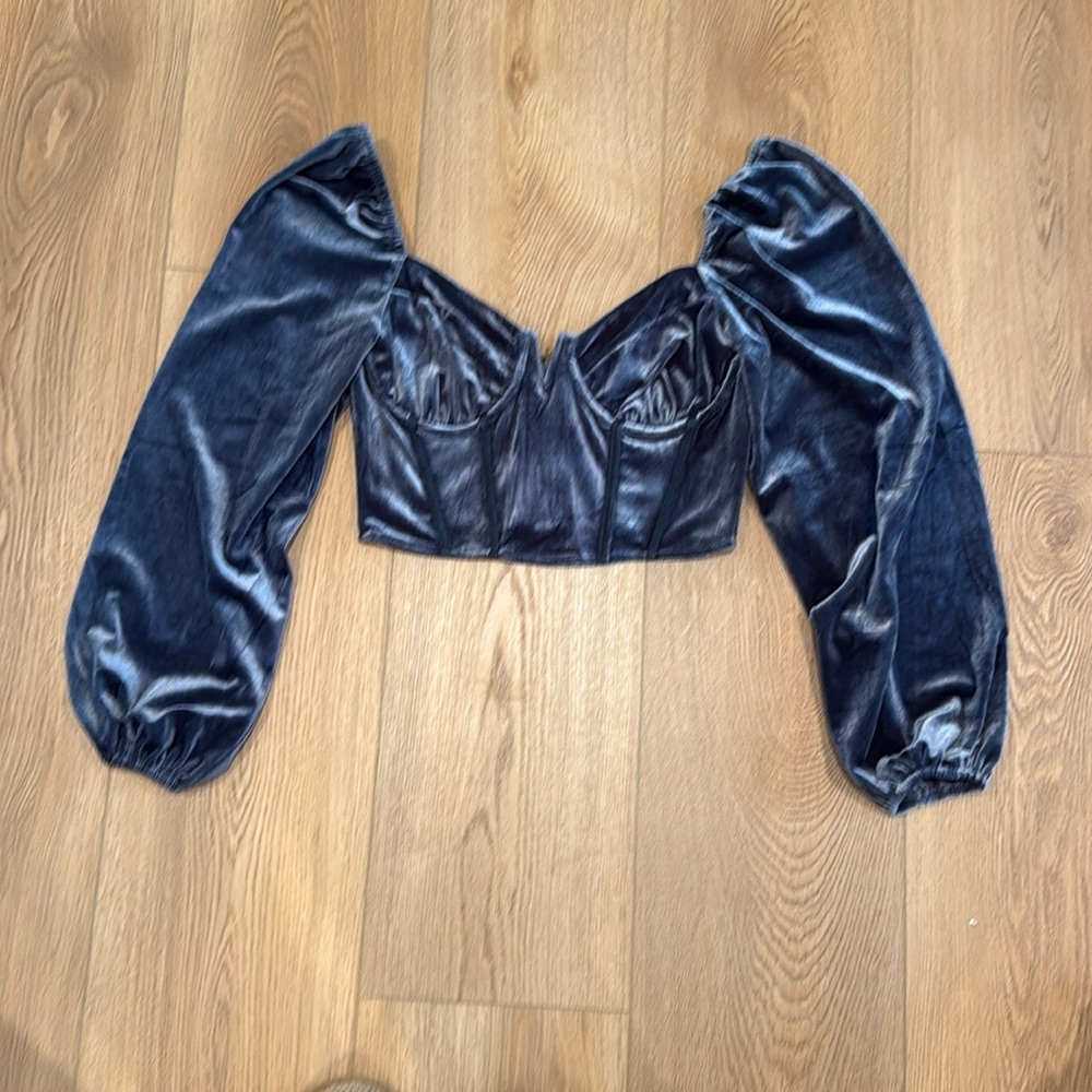 Lush corset crop top size medium